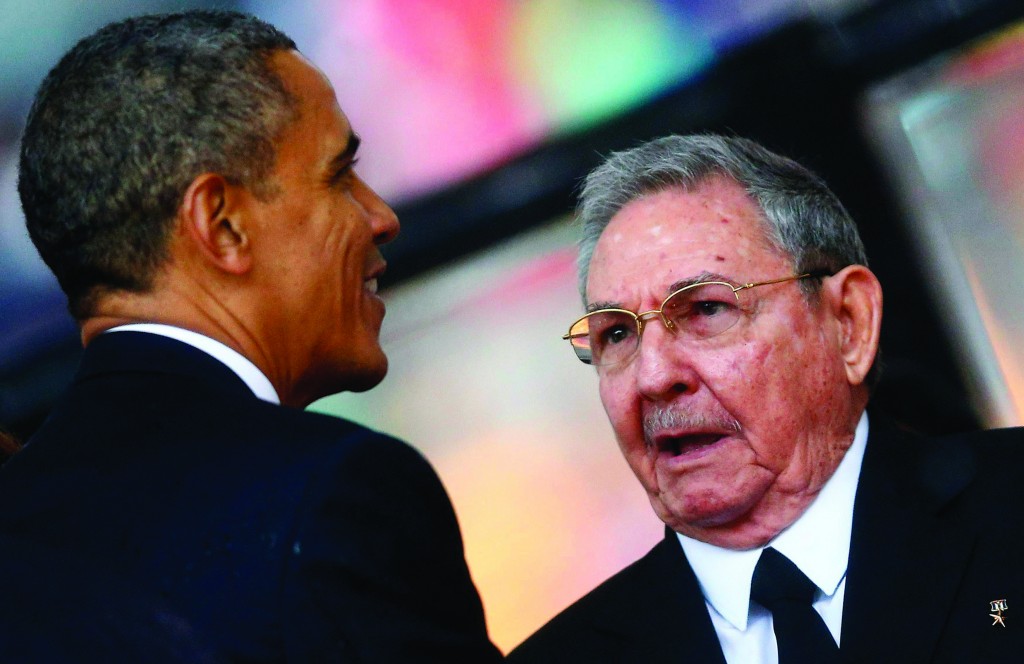 Os presidentes Barack Obama e Raúl Castro.