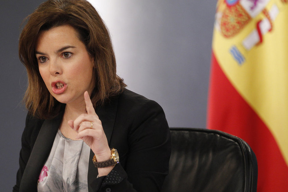 A vice-presidente do Governo espanhol, Soraya Sáenz de Santamaría