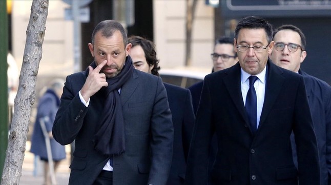 Madrid 01-02-2016 llegada a la Audiencia Nacional de Rosell y Bartomeu  para declarar por el caso Meymar  Agen Juan Manuel Prats